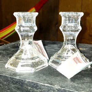 Crystal candle holder bougeoir